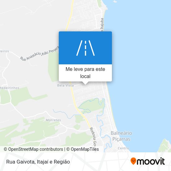 Rua Gaivota mapa
