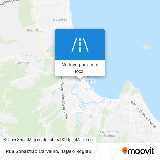 Rua Sebastião Carvalho mapa