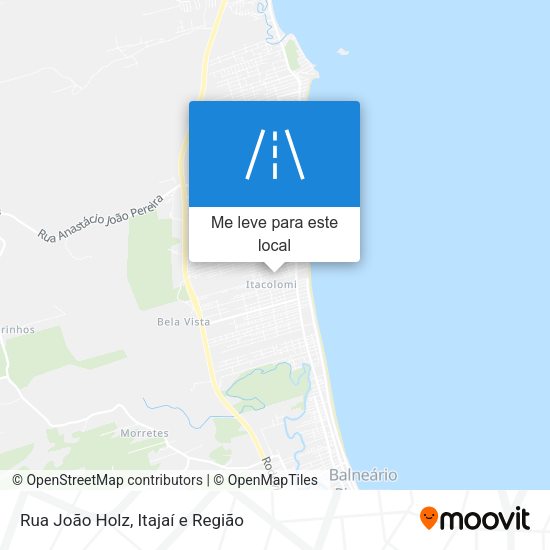 Rua João Holz mapa