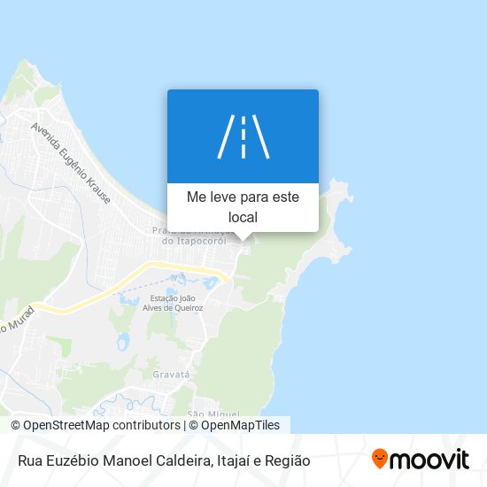 Rua Euzébio Manoel Caldeira mapa