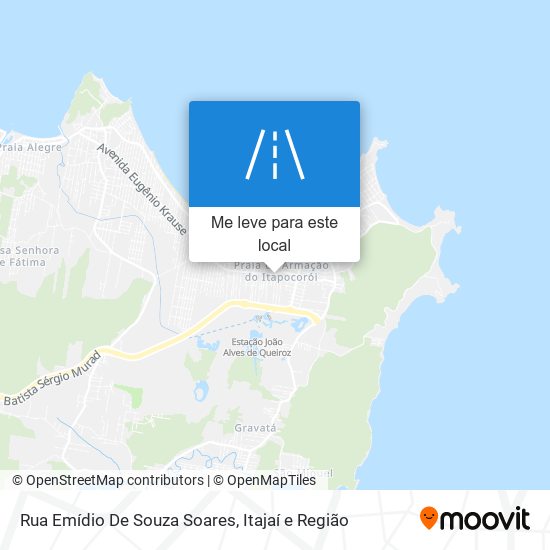 Rua Emídio De Souza Soares mapa