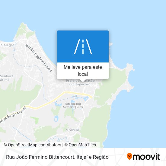Rua João Fermino Bittencourt mapa