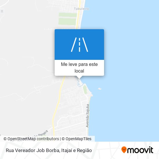 Rua Vereador Job Borba mapa