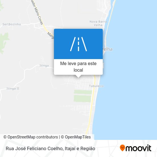 Rua José Feliciano Coelho mapa