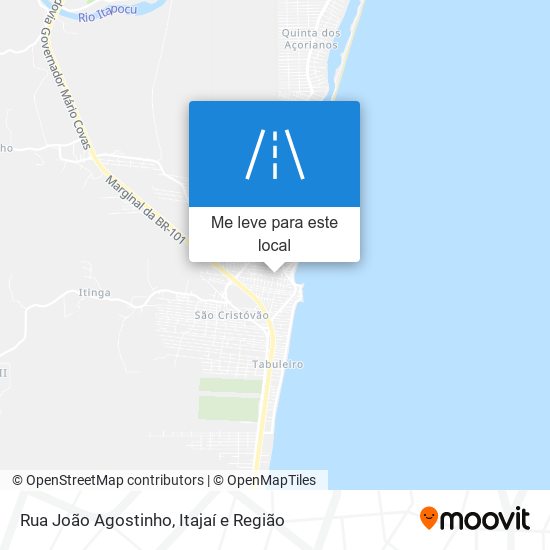 Rua João Agostinho mapa