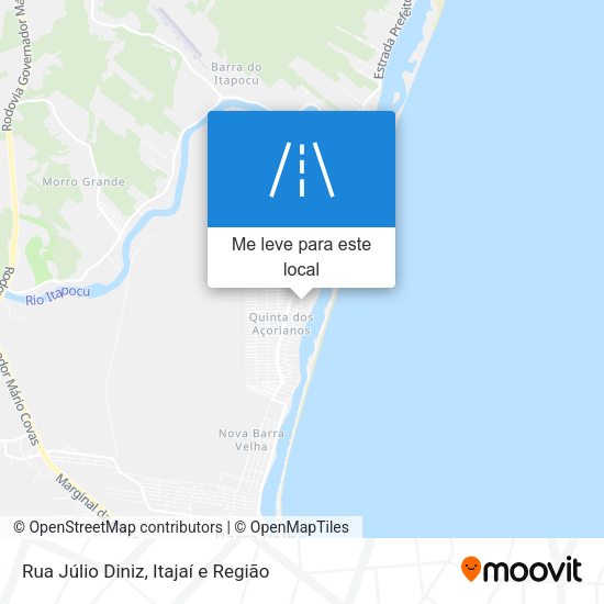 Rua Júlio Diniz mapa