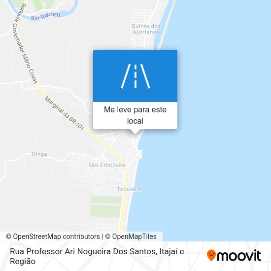 Rua Professor Ari Nogueira Dos Santos mapa