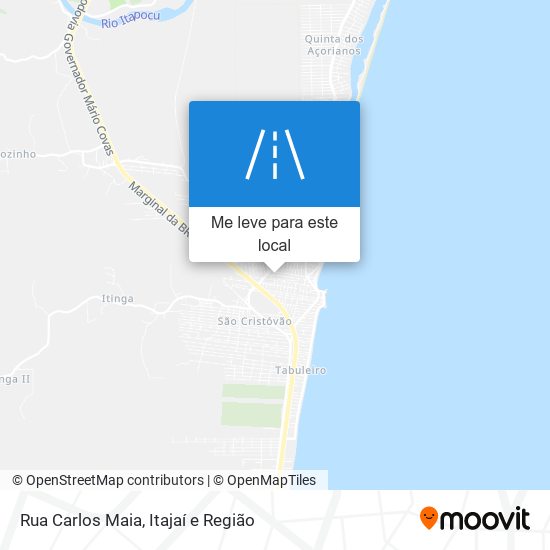 Rua Carlos Maia mapa