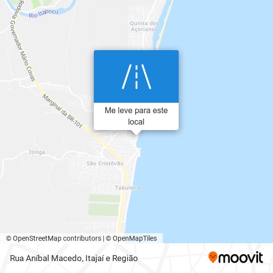 Rua Aníbal Macedo mapa