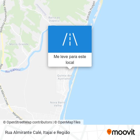Rua Almirante Calé mapa