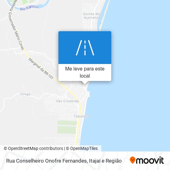 Rua Conselheiro Onofre Fernandes mapa