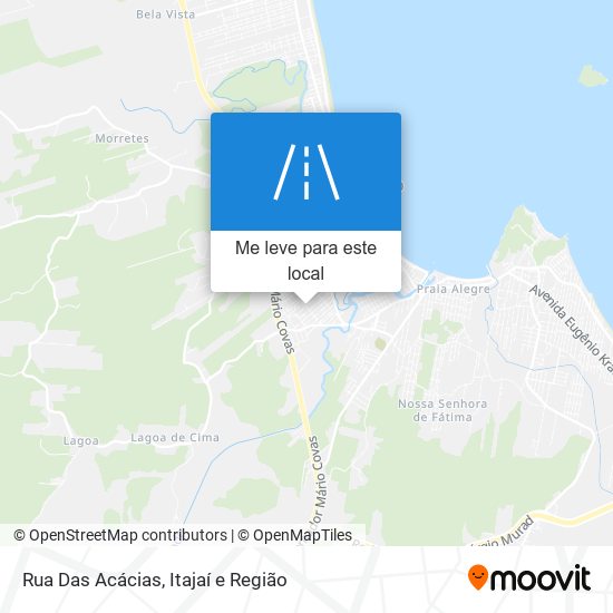 Rua Das Acácias mapa