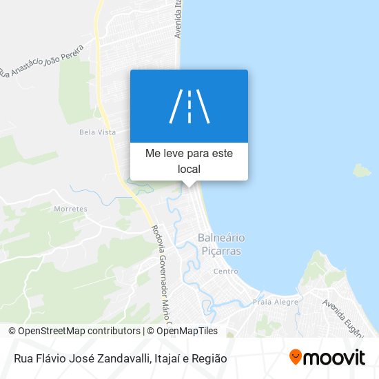 Rua Flávio José Zandavalli mapa