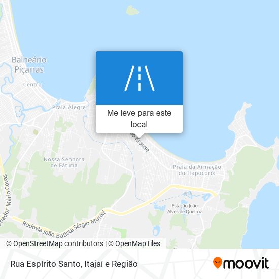 Rua Espírito Santo mapa