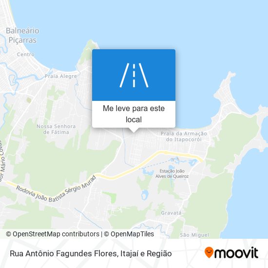 Rua Antônio Fagundes Flores mapa