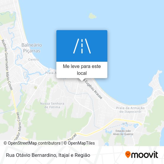 Rua Otávio Bernardino mapa