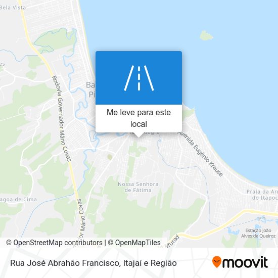 Rua José Abrahão Francisco mapa