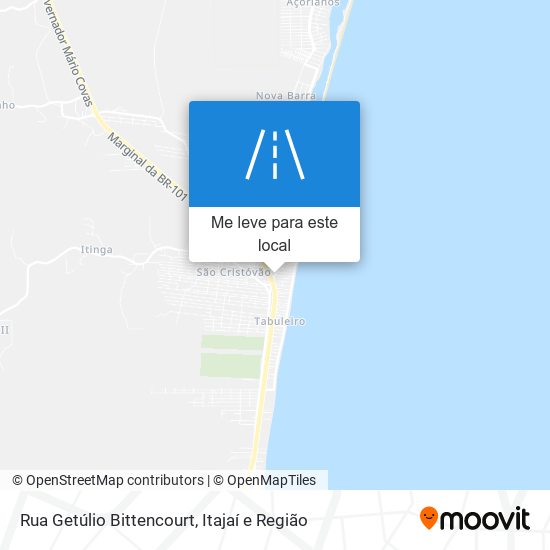 Rua Getúlio Bittencourt mapa