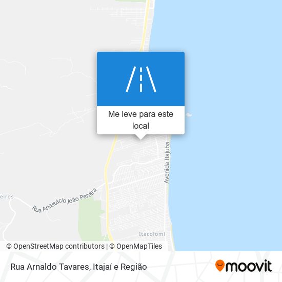 Rua Arnaldo Tavares mapa