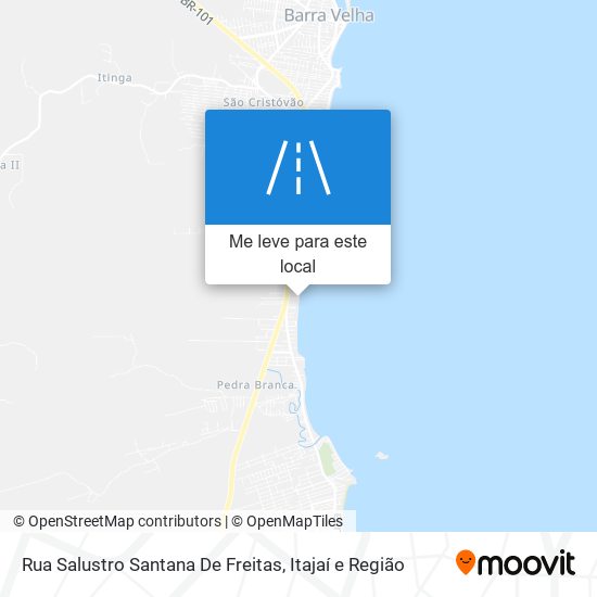 Rua Salustro Santana De Freitas mapa
