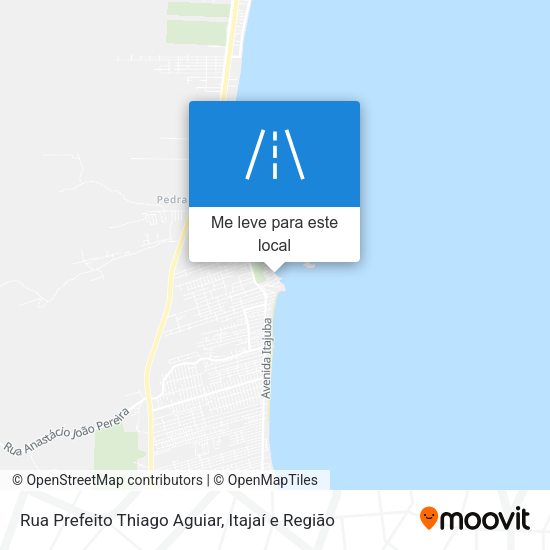 Rua Prefeito Thiago Aguiar mapa
