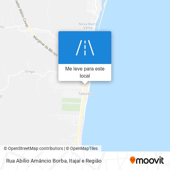 Rua Abílio Amâncio Borba mapa
