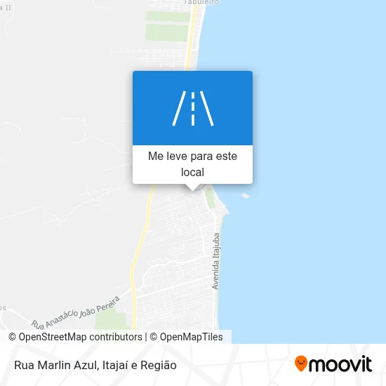 Rua Marlin Azul mapa