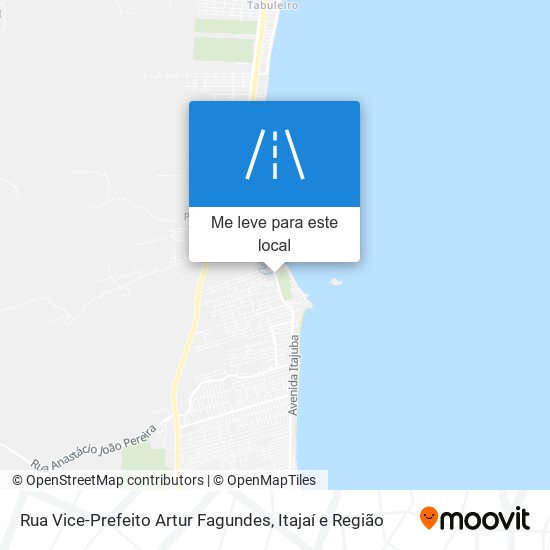 Rua Vice-Prefeito Artur Fagundes mapa