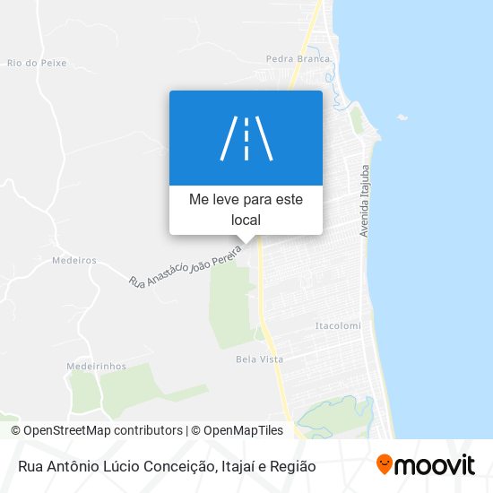 Rua Antônio Lúcio Conceição mapa
