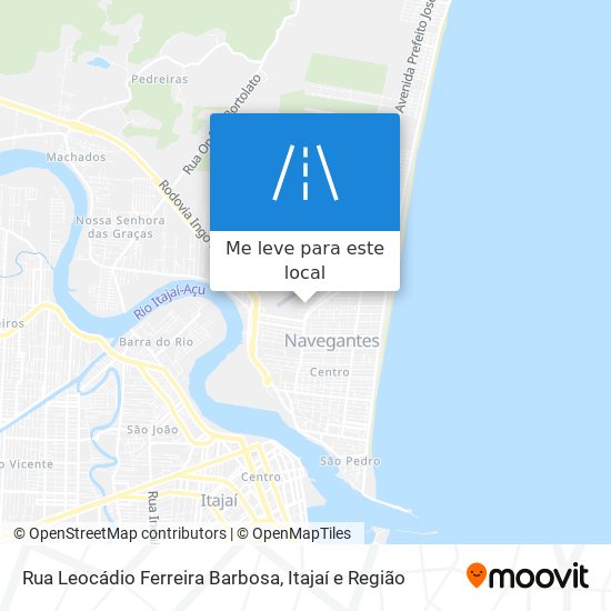 Rua Leocádio Ferreira Barbosa mapa