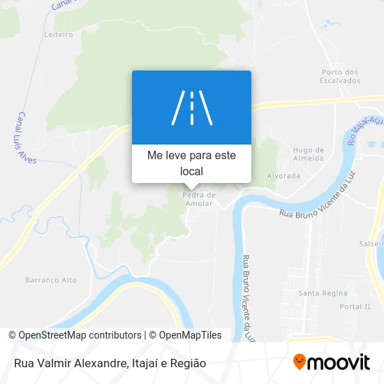 Rua Valmir Alexandre mapa