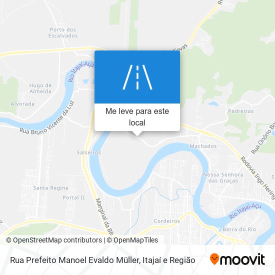 Rua Prefeito Manoel Evaldo Müller mapa