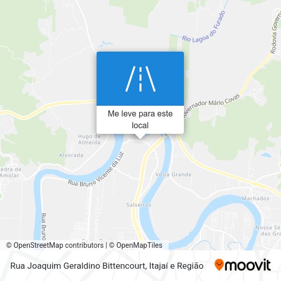 Rua Joaquim Geraldino Bittencourt mapa