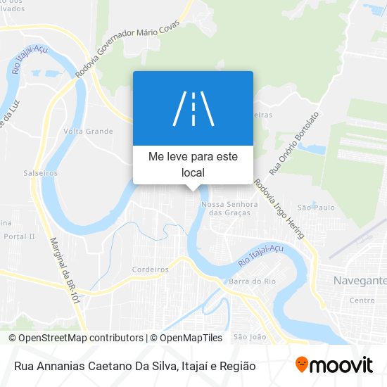Rua Annanias Caetano Da Silva mapa