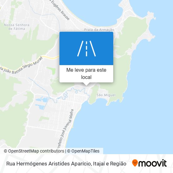 Rua Hermógenes Aristides Aparício mapa