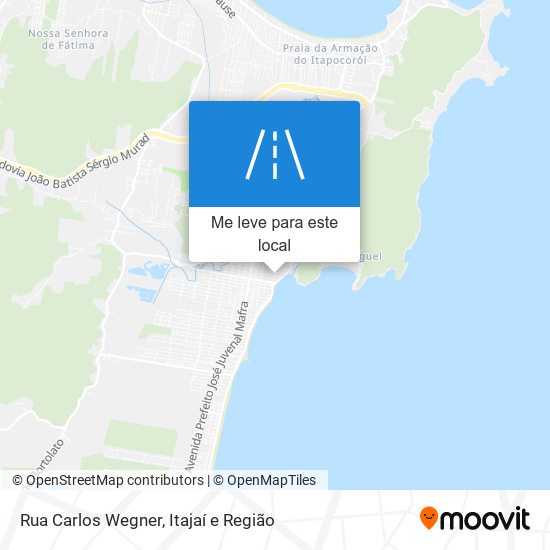 Rua Carlos Wegner mapa