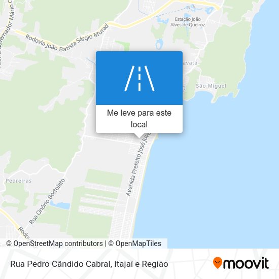 Rua Pedro Cândido Cabral mapa
