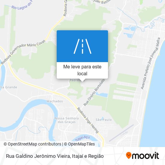 Rua Galdino Jerônimo Vieira mapa