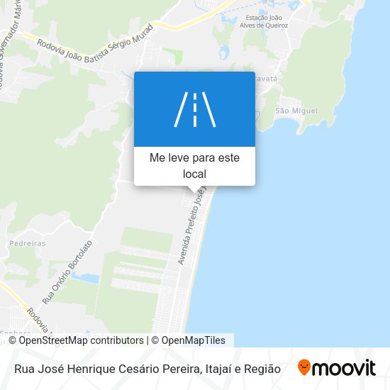 Rua José Henrique Cesário Pereira mapa