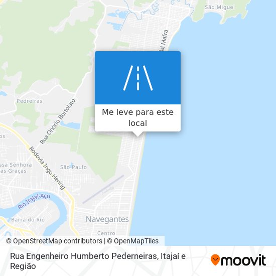 Rua Engenheiro Humberto Pederneiras mapa