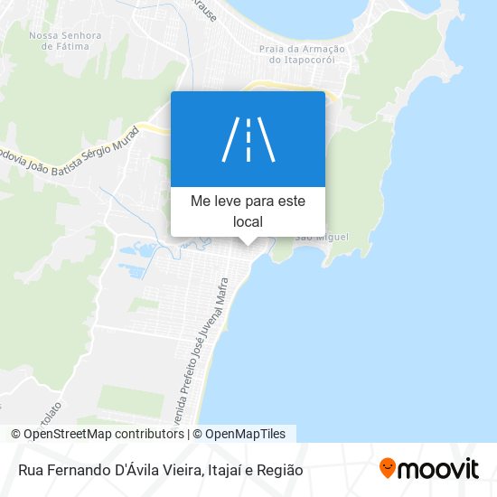 Rua Fernando D'Ávila Vieira mapa