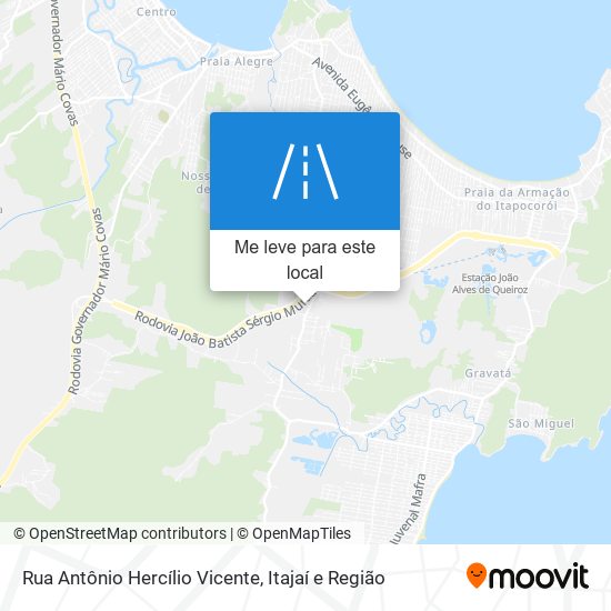 Rua Antônio Hercílio Vicente mapa
