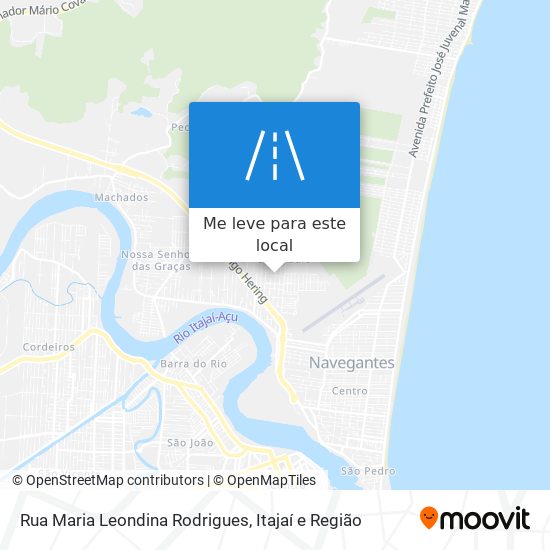 Rua Maria Leondina Rodrigues mapa