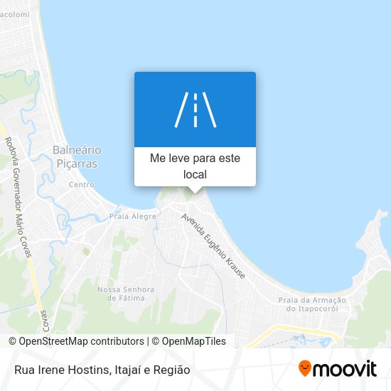 Rua Irene Hostins mapa