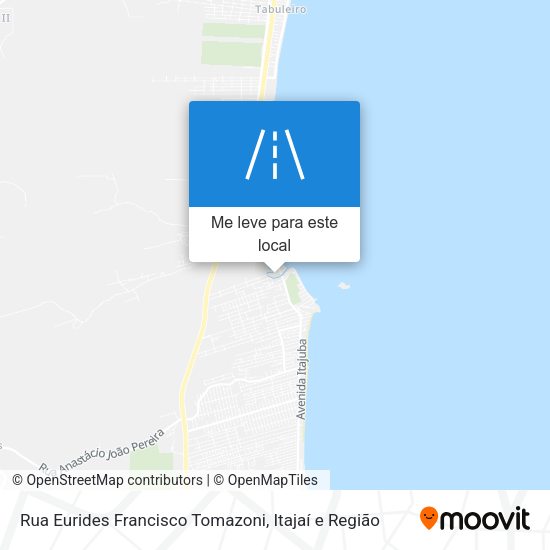 Rua Eurides Francisco Tomazoni mapa