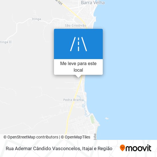 Rua Ademar Cândido Vasconcelos mapa