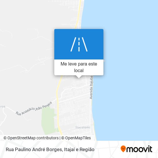 Rua Paulino André Borges mapa