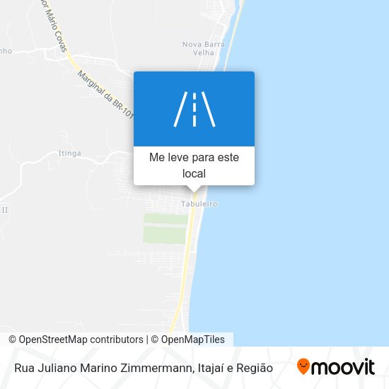 Rua Juliano Marino Zimmermann mapa