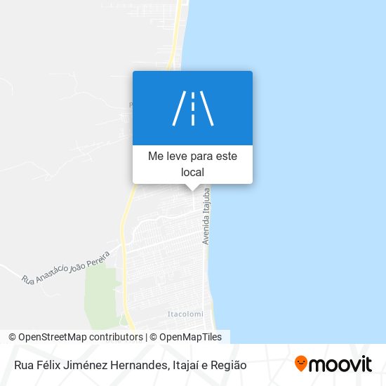 Rua Félix Jiménez Hernandes mapa