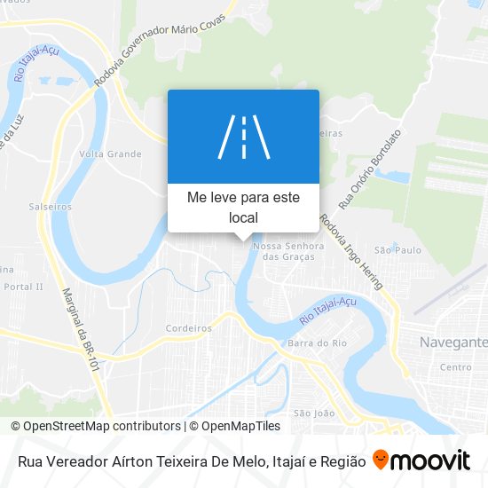 Rua Vereador Aírton Teixeira De Melo mapa